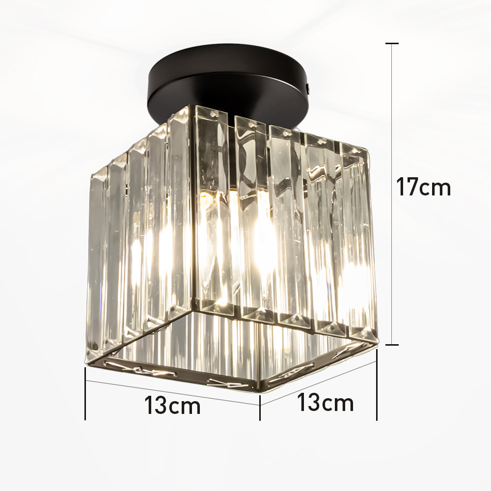 Compact Crystal Ceiling Light