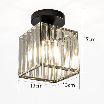 Compact Crystal Ceiling Light