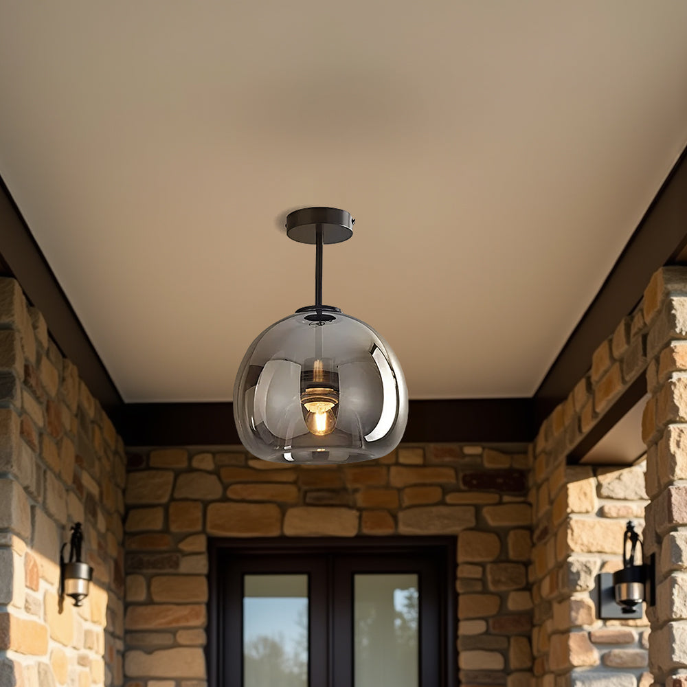 Retro Glass Shade Ceiling Light