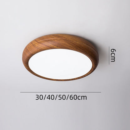 Nordic Wood Accent Ceiling Light