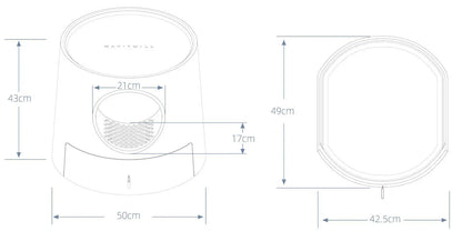 2-in-1 Kattenbak met Gratis Krabmat – Kasteeldesign