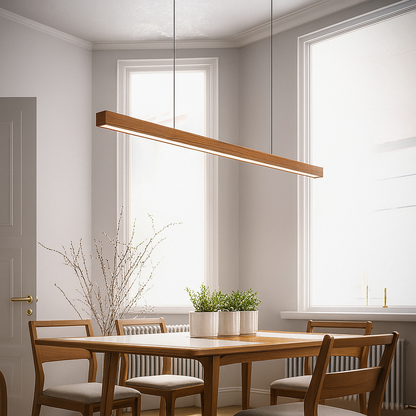Modern Scandinavian wooden pendant light