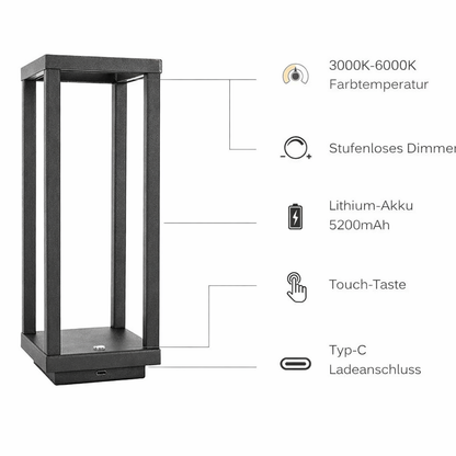 Cordless LED Table Lamp with Touch Control