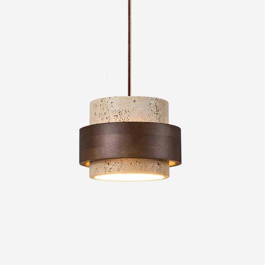 Rustic Stone Pendant Light