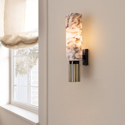 Elegant marble wall light