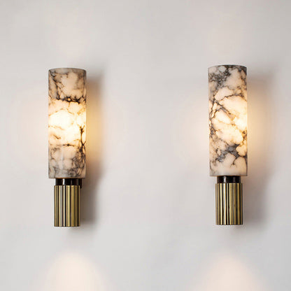 Elegant marble wall light