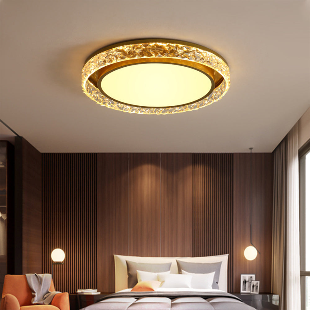 Flush-Mount Iron Ceiling Light