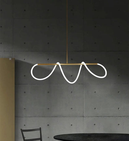 Shiny Gold Ceiling Chandelier