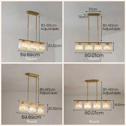 Modern Arc Frame Chandelier
