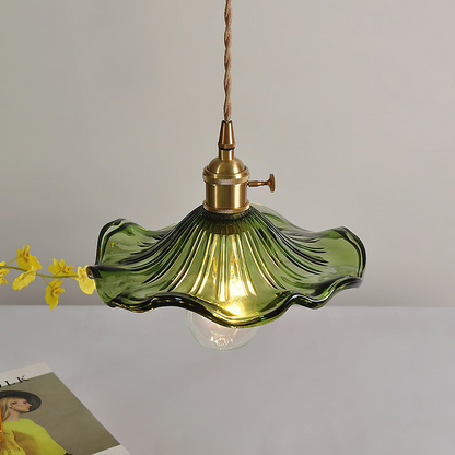 Floral Glass Pendant Lamp
