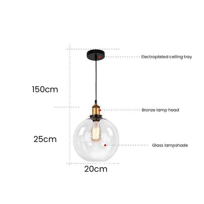 Transparent Bedside Hanging Lamp