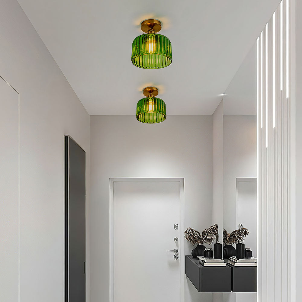 Vintage Style Semi-Flush Ceiling Fixture