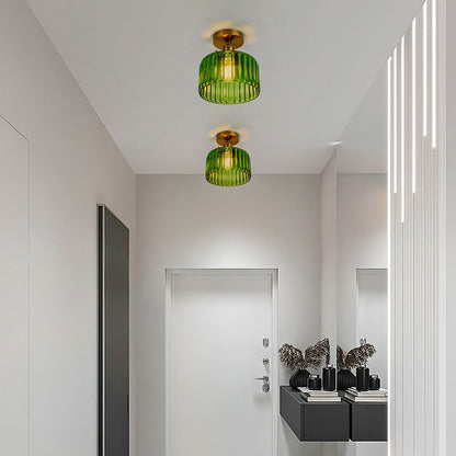 Vintage Style Semi-Flush Ceiling Fixture