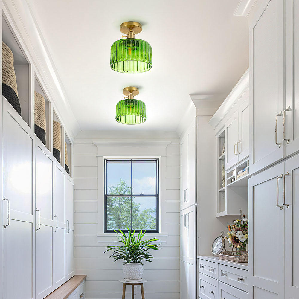 Vintage Style Semi-Flush Ceiling Fixture