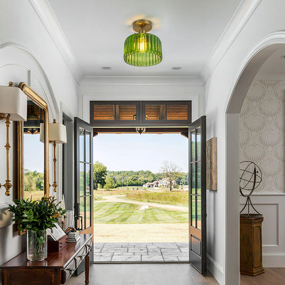 Vintage Style Semi-Flush Ceiling Fixture