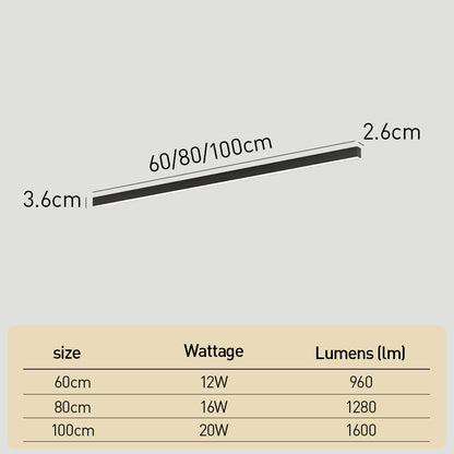 Minimalist Linear LED Ceiling Light
