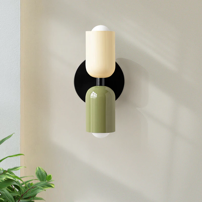 Industrial Double Head Wall Light