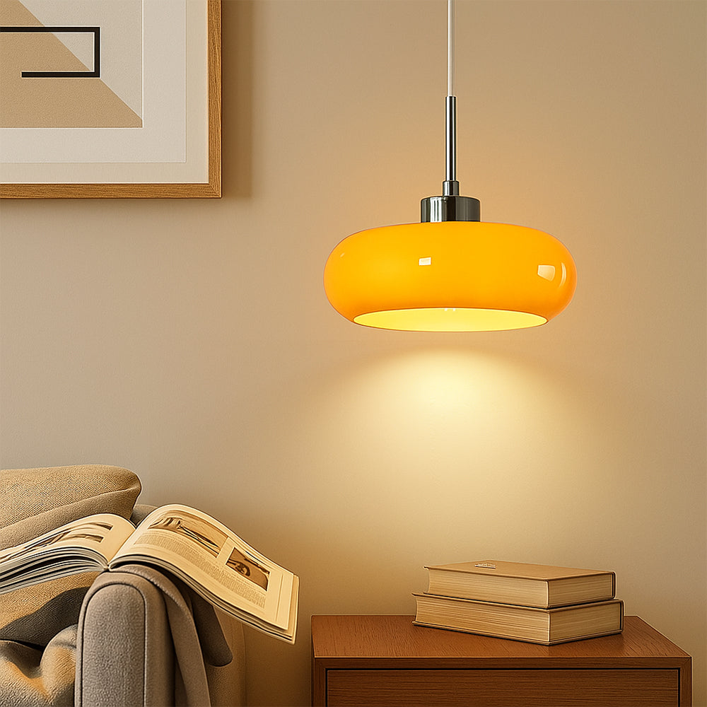 Geometric pendant lamp in Bauhaus style