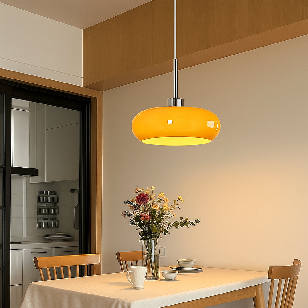 Geometric pendant lamp in Bauhaus style