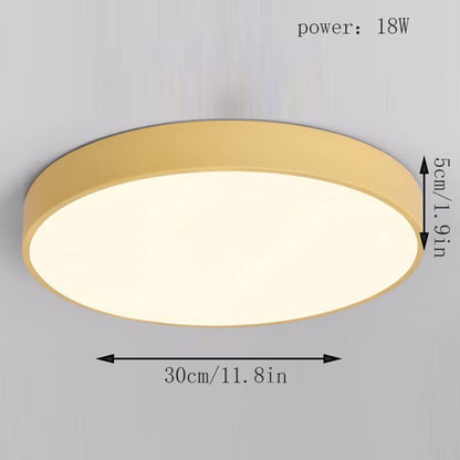 Round LED Ceiling Light Flat Design