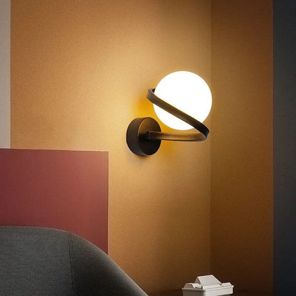 Black & Copper LED Wall Light