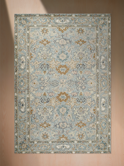 Veloria Persian-inspired wool cotton rug