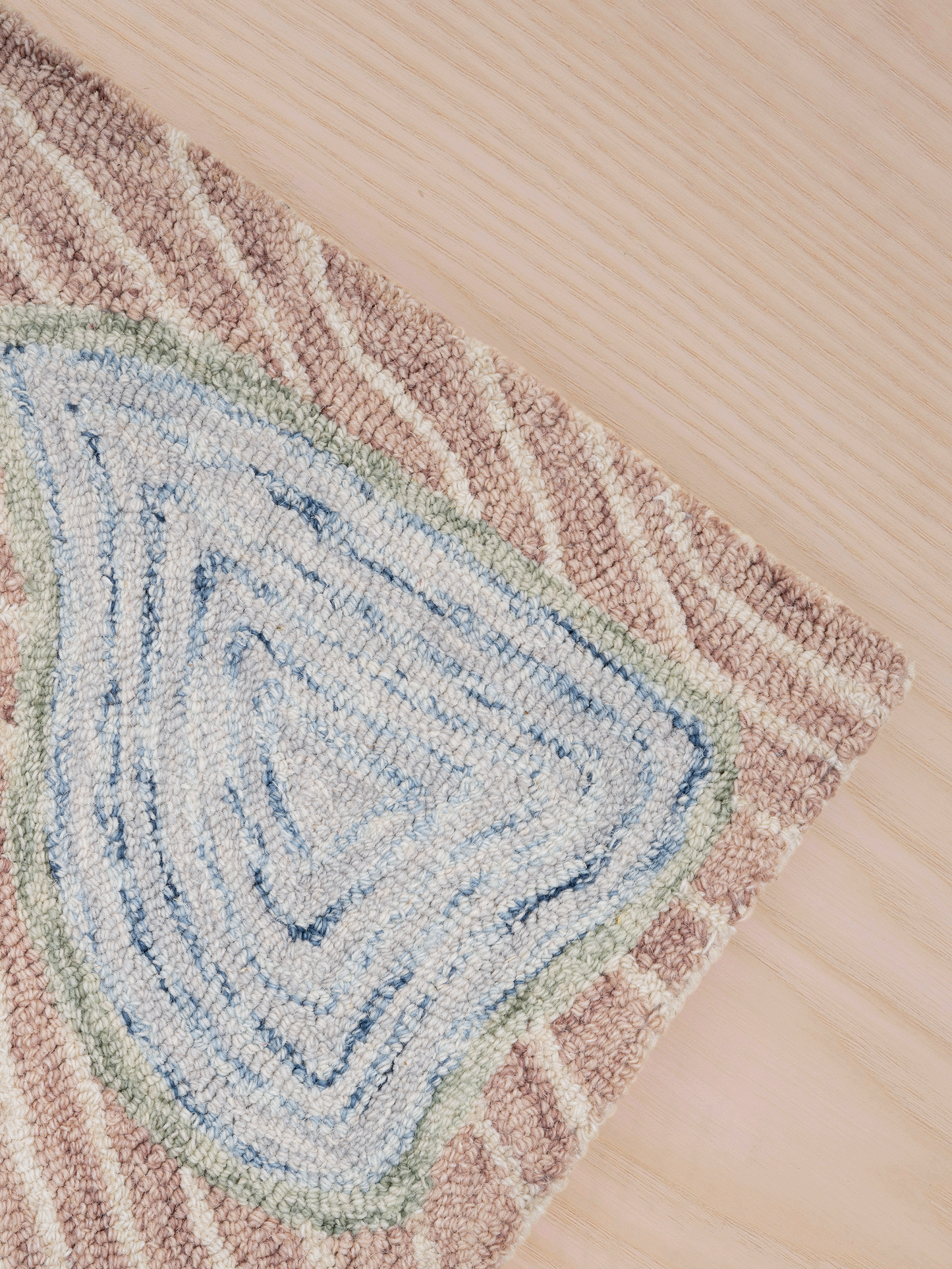 Elegant designer wool rug