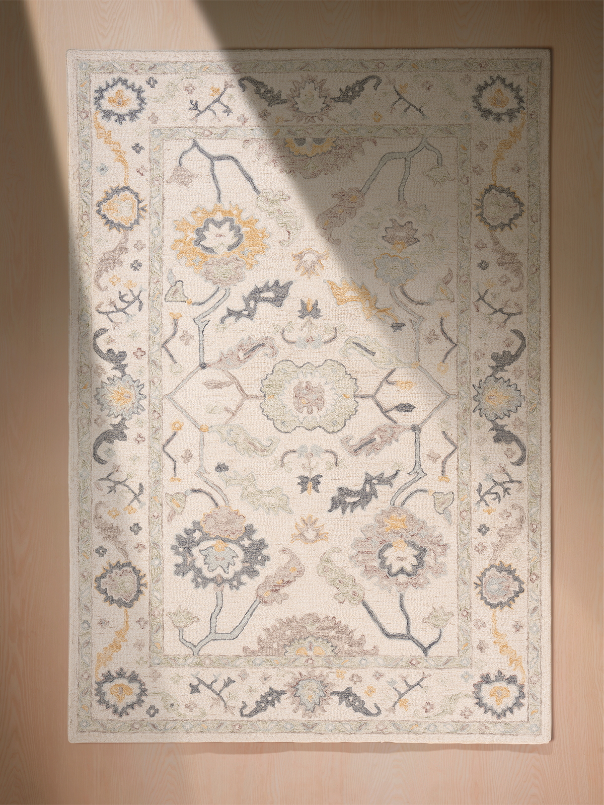 Calvera Persian wool cotton rug