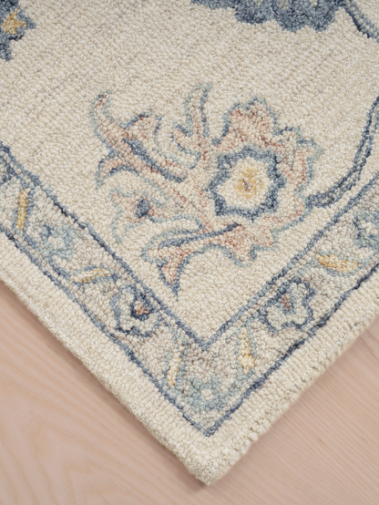 Calvera botanical wool cotton Persian rug