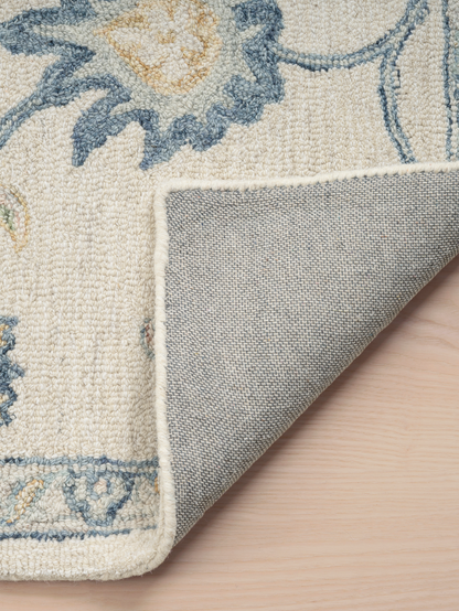 Calvera botanical wool cotton Persian rug