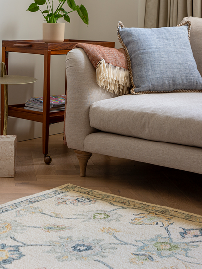 Calvera botanical wool cotton Persian rug