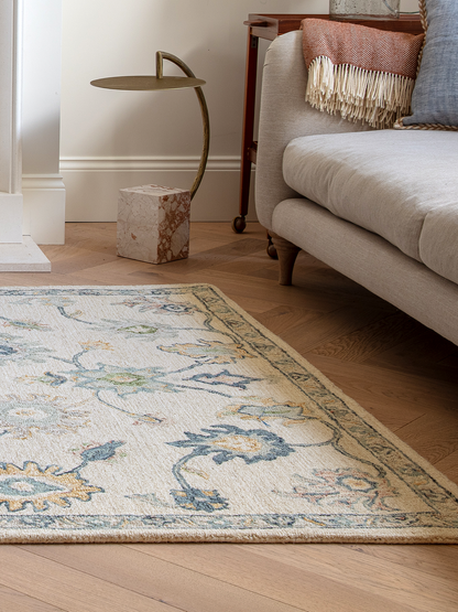 Calvera botanical wool cotton Persian rug