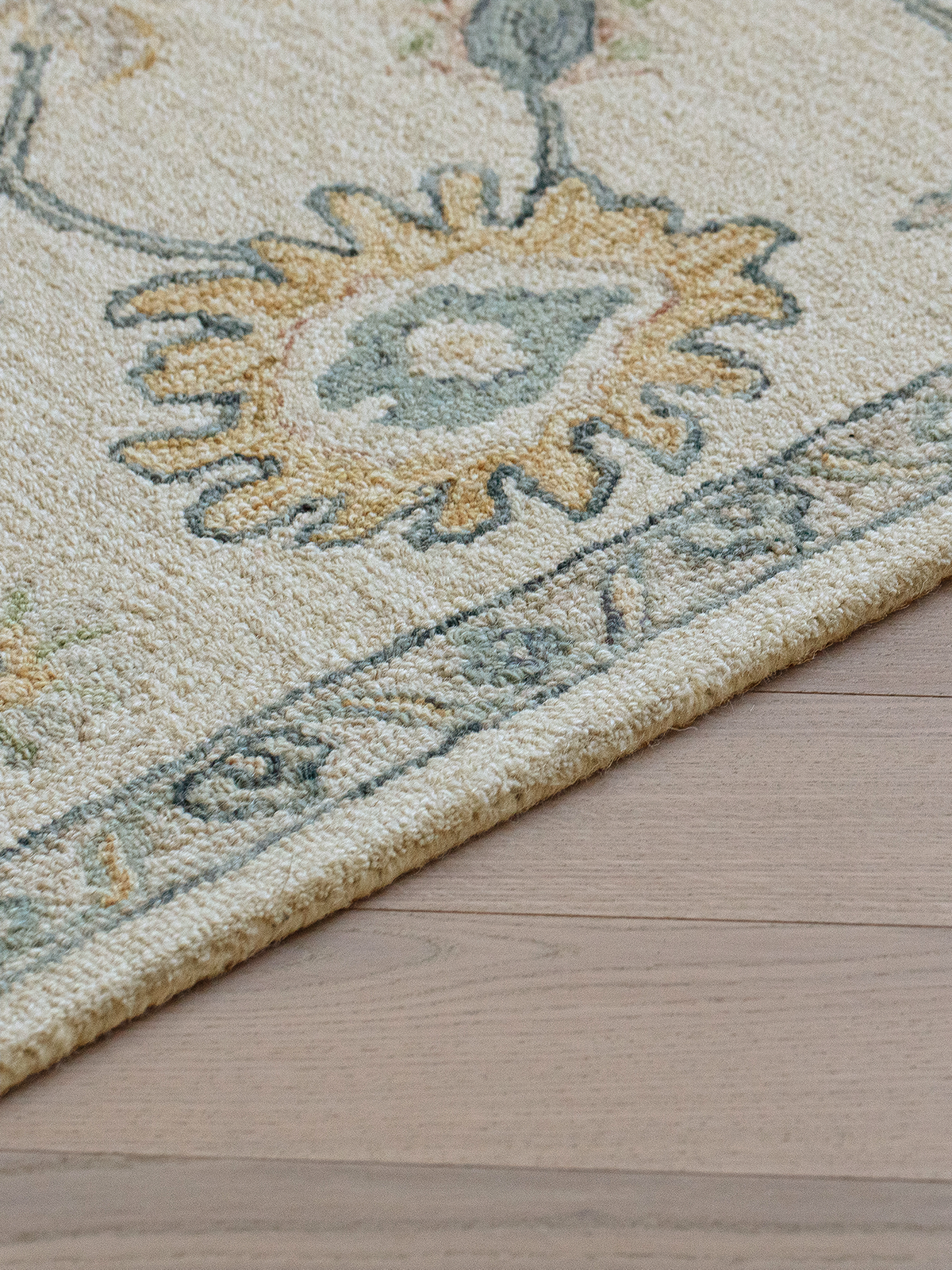Calvera botanical wool cotton Persian rug