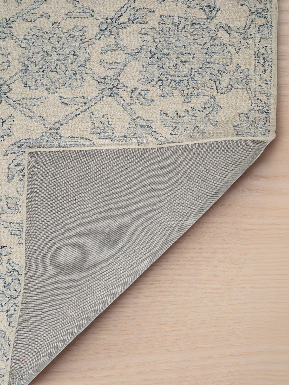 Elvara botanical wool cotton Persian rug