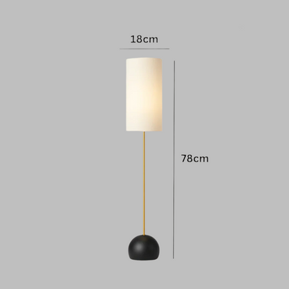 Vintage Linen Shade Floor Lamp