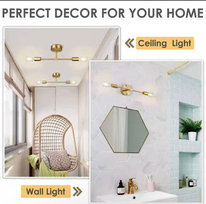 Opal Globe Dual Wall Sconce