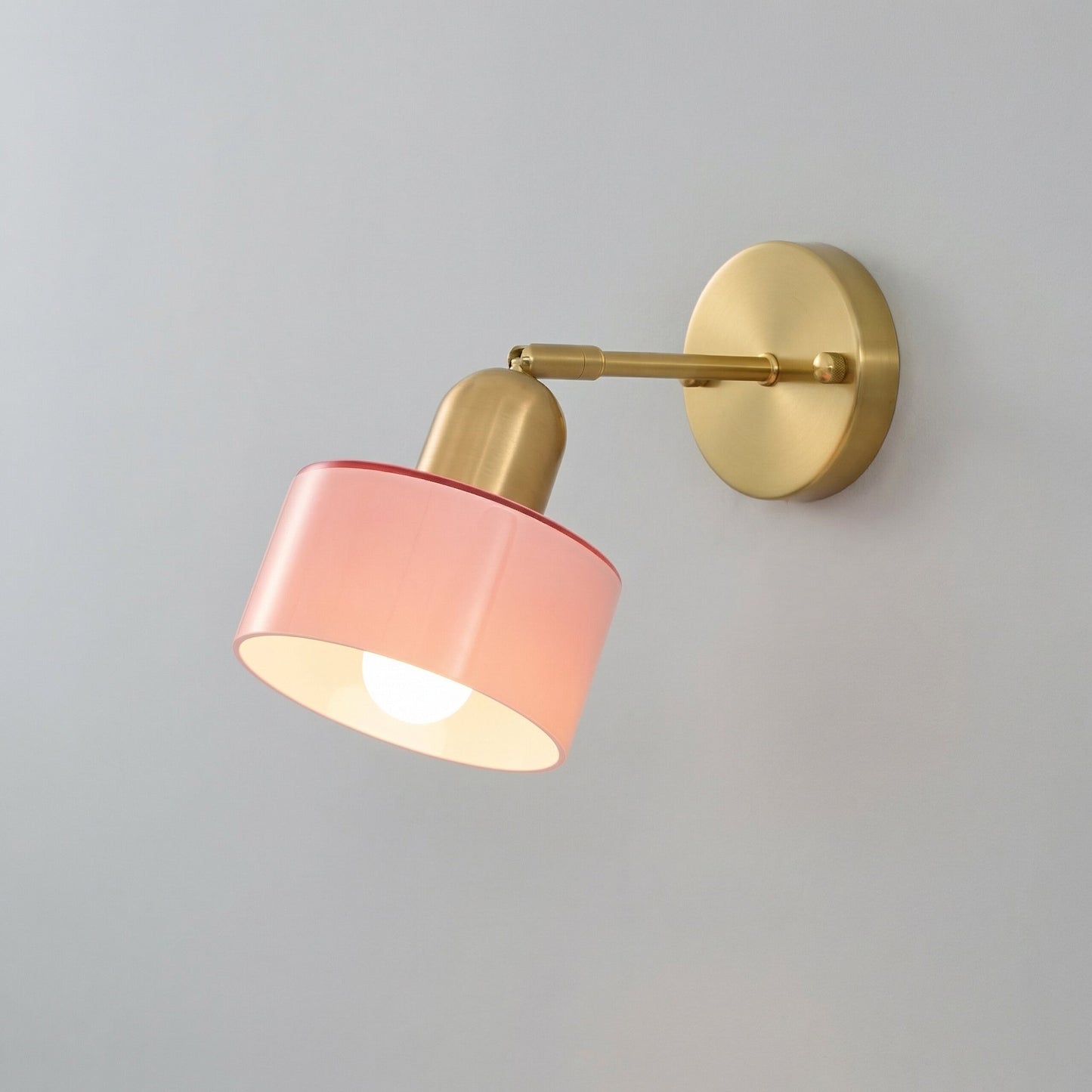 Colorful glass wall light in Bauhaus style