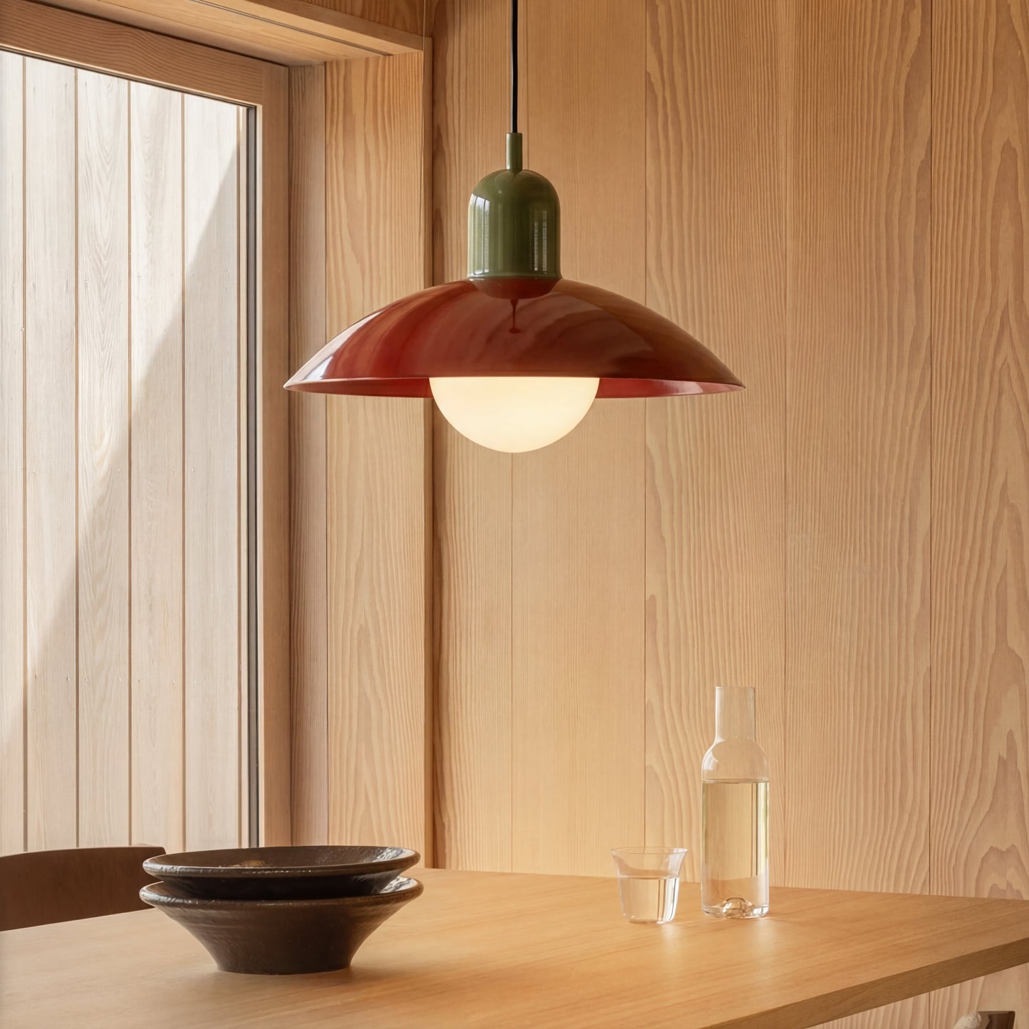 Modern pendant light with color design