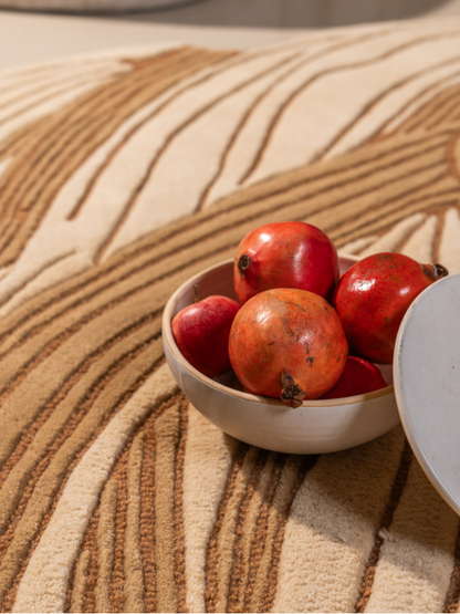 Textured wool carpet