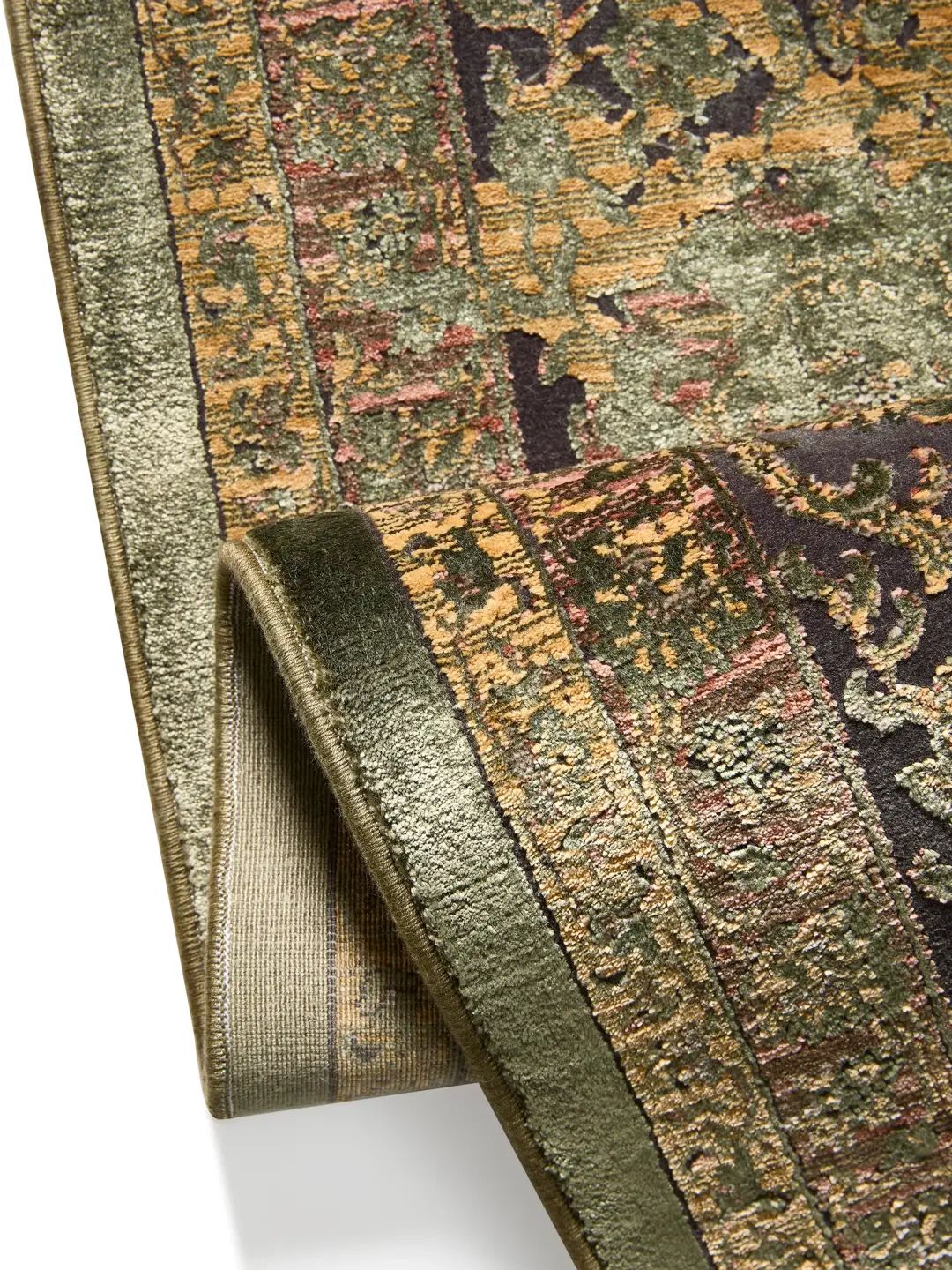 Blue vintage rug living room