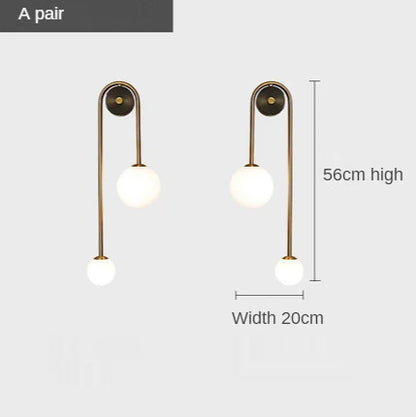Glass Ball LED Wall Light