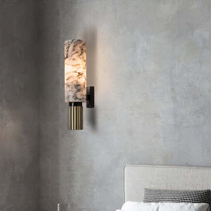 Textured Glass Globe Wall Light