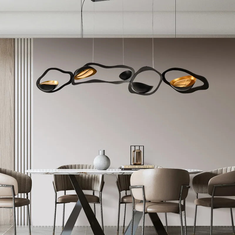 Modern linear pendant light