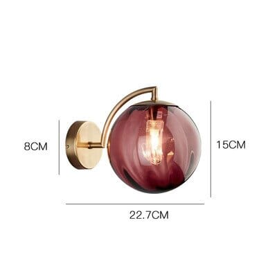 Frosted Globe Wall Sconce