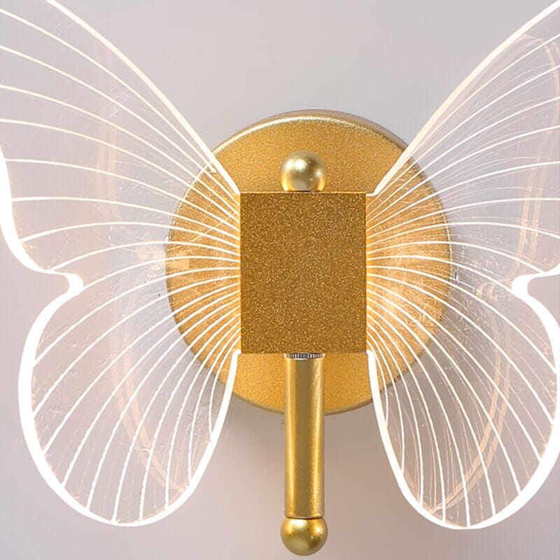 Modern Acrylic Butterfly Sconce