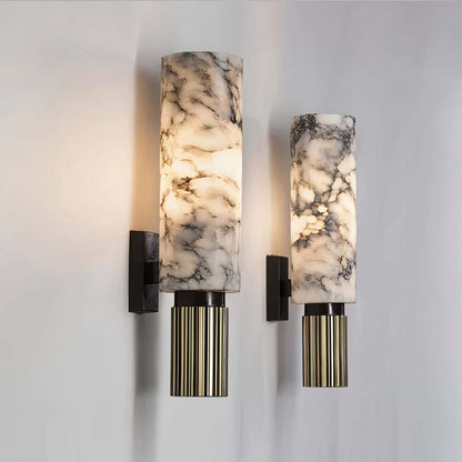 Textured Glass Globe Wall Light