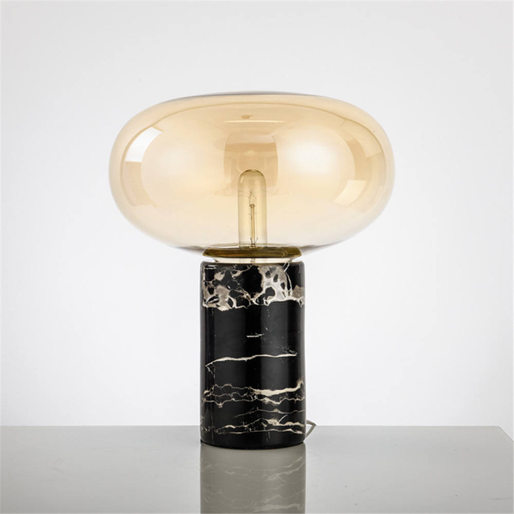 Yorlan Mid-Century Marble Table Lamp