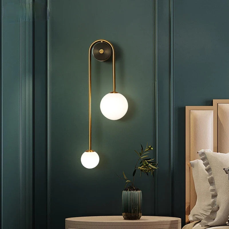 Glass Ball LED Wall Light