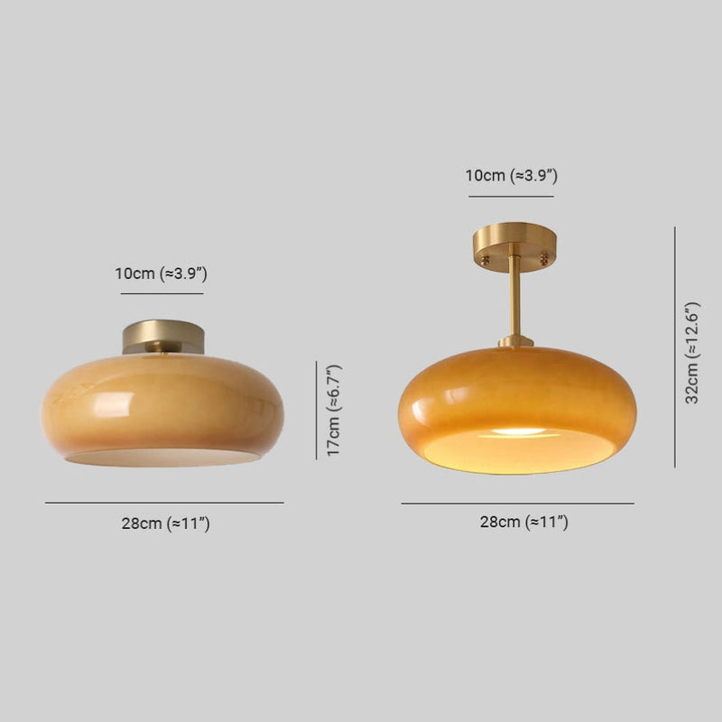 Vintage Glass Ceiling Light