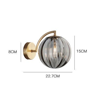 Frosted Globe Wall Sconce